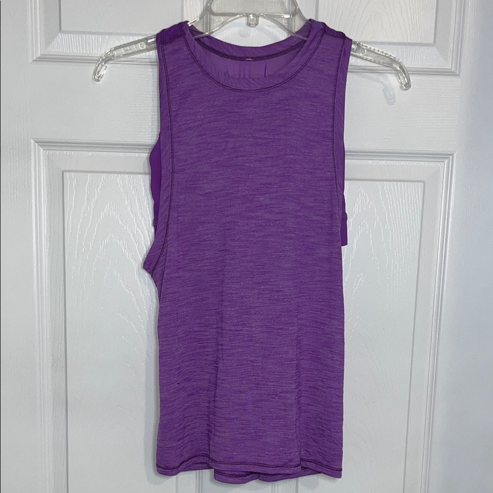 Lululemon Athletica 2-in1 Heather Lilac Bra Tank Top